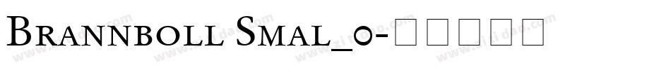 Brannboll Smal_0字体转换